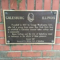 Galesburg Illinois History Sign